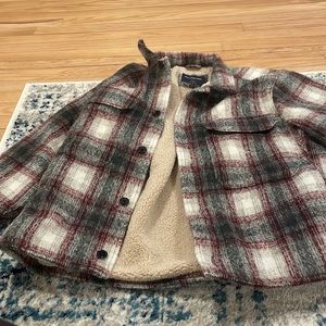 Mens Abercrombie Sherpa lined jacket